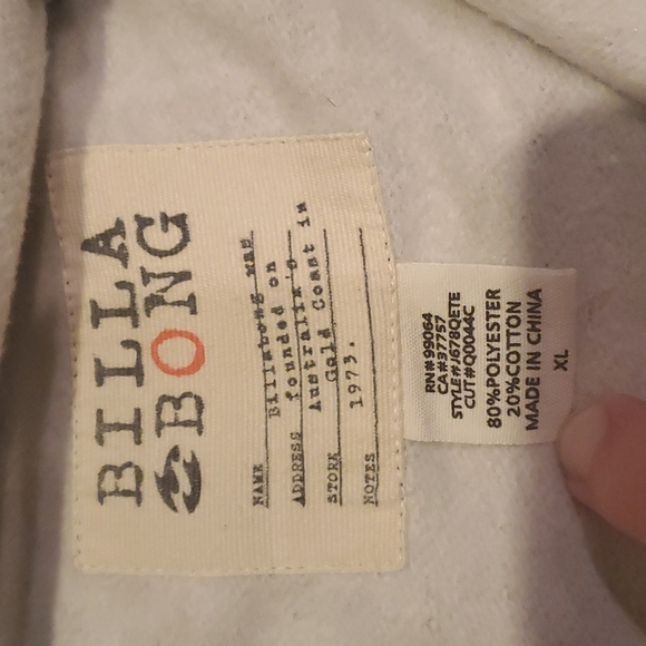 Billabong zip up hoodie - Picture 2 of 5